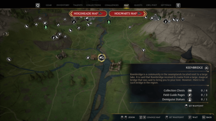Hogwarts Legacy - Keenbridge Map