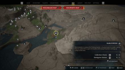 Hogwarts Legacy - Marunweem Map