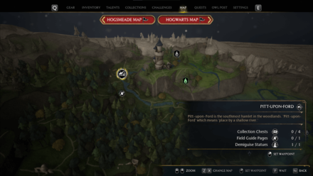 Hogwarts Legacy - Pitt upon Ford Map