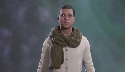 Loosened Umber Autumn Scarf