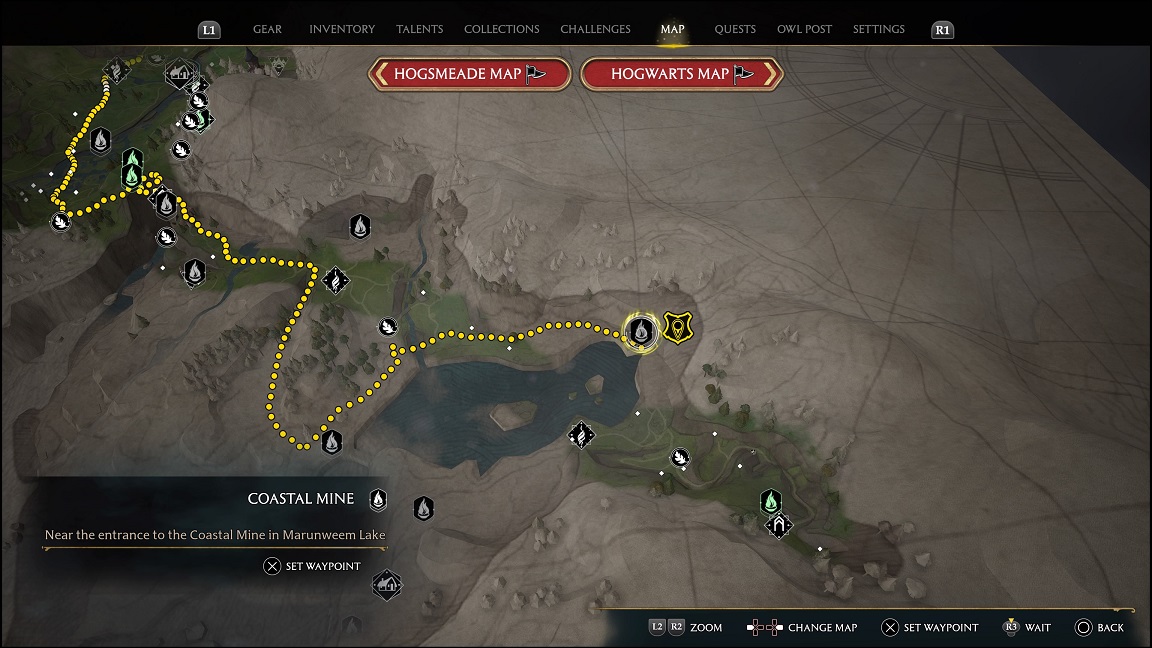 Hogwarts Legacy - find the entrance to the mine