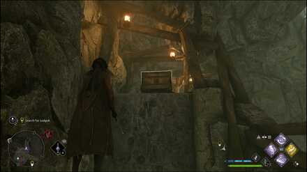 Hogwarts Legacy - movable box on a ledge