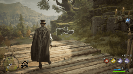 Hogwarts Legacy -Northwest of the Northern South Sea Bog Merlin Trial - Statue 1