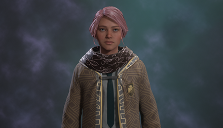 Brown Palmette Scarf