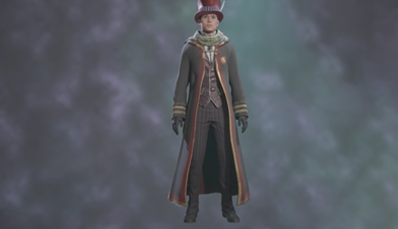 Golden Trimmed School Robe