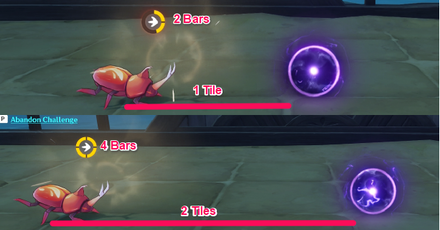 Precision Strike Tile Distance