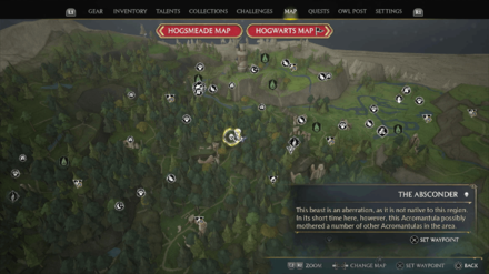 Hogwarts Legacy - The Absconder Map Location