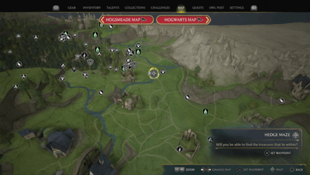 Hogsmeade Valley Region Map View