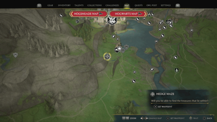 South Hogwarts Region Map View