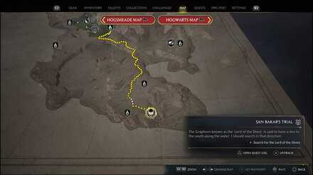 Hogwarts Legacy - search for the Lord of the Shore