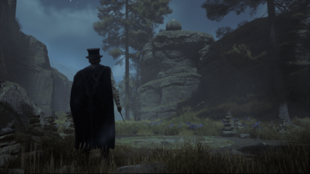 Hogwarts Legacy - West of Quidditch Arena Merlin Trial World View