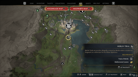 Hogwarts Legacy - Merlin Trial - South of Hogwarts Castle