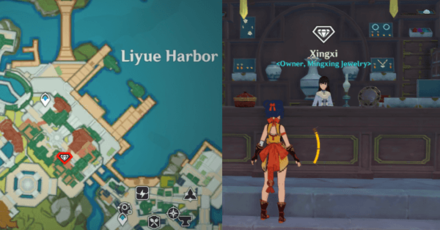 Genshin - Souvenir Shop Location in Liyue Harbor