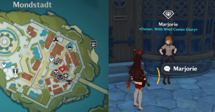 Genshin - Souvenir Shop Location in Mondstadt