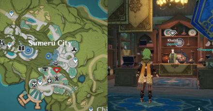 Genshin - Souvenir Shop Location in Sumeru City
