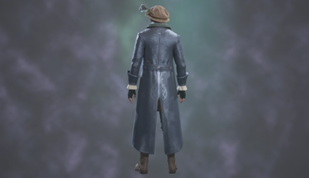 Embellished Cobalt Overcoat