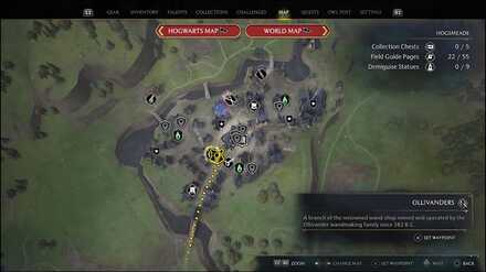 Hogwarts Legacy - consult with Gerbold Ollivander