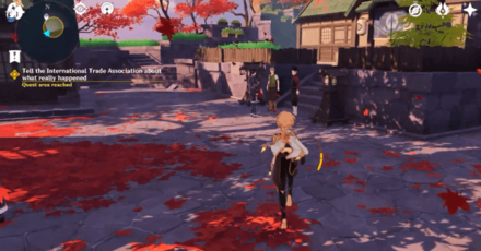 Genshin - Archon Quest Chapter 2 Act 1 - Confessions of an Outlander - Tell the International Trade Association about Keijirou