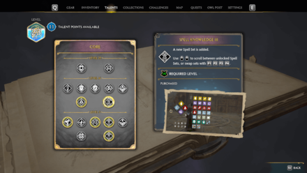 Hogwarts Legacy - Unlocking Spell Loadouts