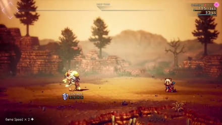 Octopath Traveler 2 Ochette vs Cait