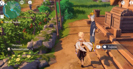 Genshin - Archon Quest Chapter 2 Act 1 - The Meaning of Meaningless Waiting - Talk to Tejima