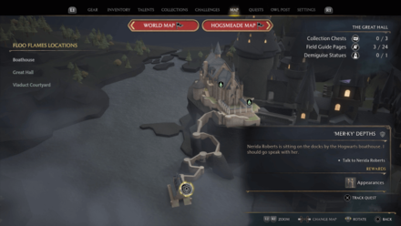 Mer-Ky Depths Map Location