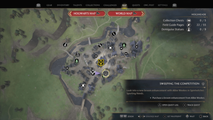 Sweeping the Competition Map View