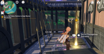 Genshin - Archon Quest Chapter 2 Act 1 - A Flower Blooms in a Prison - Help Master Masakatsu at the Police Station