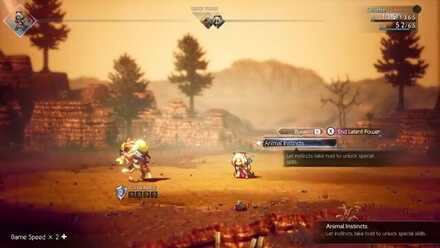 Octopath Traveler 2 - Defeating Enemy Cait