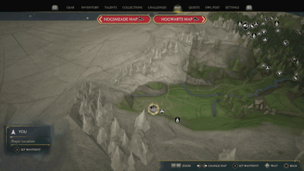 North Hogwarts West map