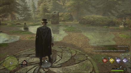 Hogwarts Legacy - South of East Hogsmeade Valley Merlin Trial - Pillar 3