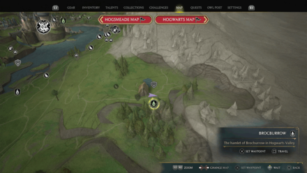 Hogwarts Valley Map View