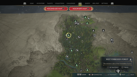 Forbidden Forest 1 Map View