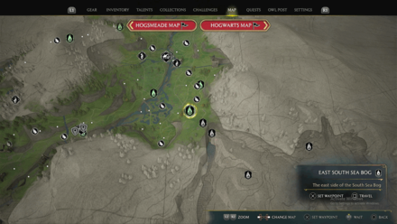 South Sea Bog 1 Map View