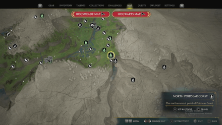 Poidsear Coast Map View
