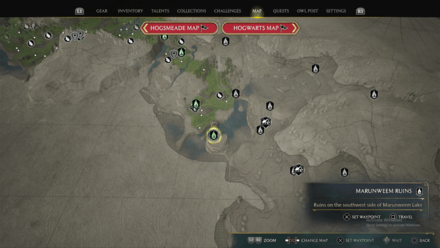 Marunweem Lake Region Map View