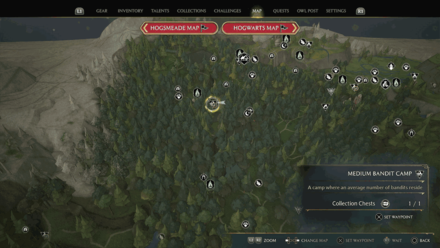 Forbidden Forest West Forbidden Forest map