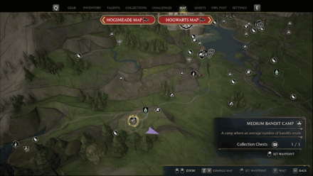 Feldcroft West Hogwarts Valley map