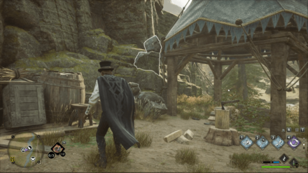 Hogwarts Legacy - West of East North Hogwarts Region Merlin Trial - Statue 2