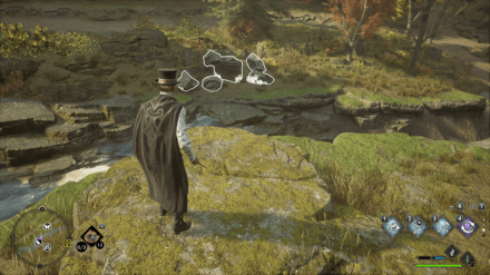 Hogwarts Legacy - West of East North Hogwarts Region Merlin Trial - Statue 4