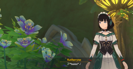 Genshin Impact - The Trail of the God of Wisdom Walkthrough - Talk to Katheryne