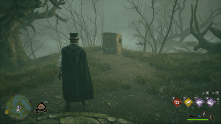 Hogwarts Legacy - Southeast of Northern South Sea Bog Merlin Trial - Pillar 1