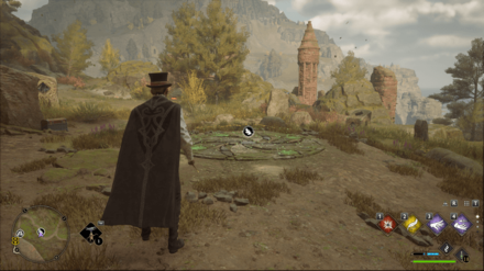 Hogwarts Legacy - East of Feldcroft Catacomb Merlin Trial World View