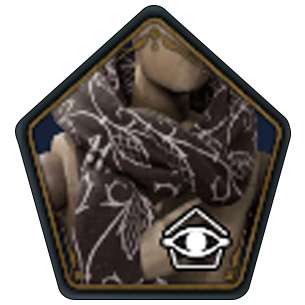 Loosened Brown Palmette Scarf