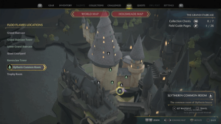 Slytherin Common Room Map View