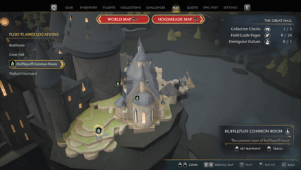 Hufflepuff Common Room Map View