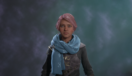 Loosened Cobalt Runic Scarf