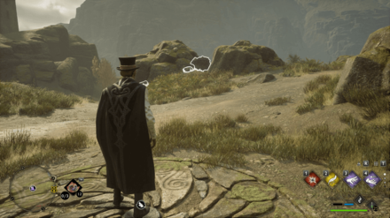 Hogwarts Legacy - Northeast of Rookwood Castle Merlin Trial - Statue 1