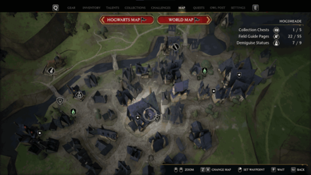 Hogsmeade Three Broomsticks Chest map