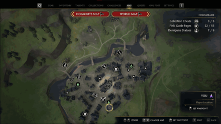 South Hogsmeade Chest map